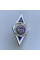 Нагрудный знак ромб УГАЖТ 