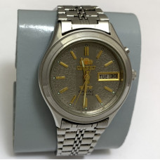 Мужские наручные часы Orient crystal 21 jewels 3 Stars серые