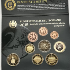 Набор монет Евро Германия 2015 год 
