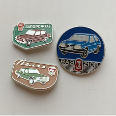 Значки СССР с автомобилями