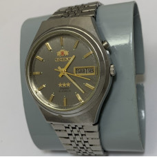 Мужские наручные часы Orient 3 Stars серебристые crystal 21 jewels