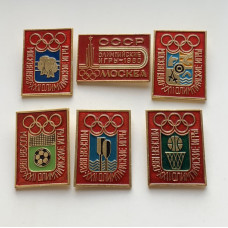 Значки Олимпиада-80 из СССР