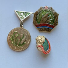 Значок СССР Лучшему кукурузоводу ВЛКСМ