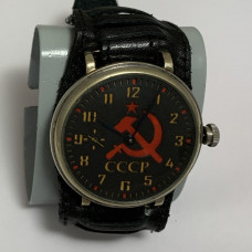 Мужские наручные часы Молния СССР черные марьяж