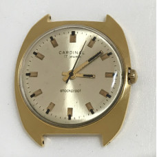 Мужские наручные часы cardinal 17 jewels СССР в позолоте