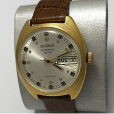 Наручные мужские часы Sekonda 25 jewels Automatic СССР позолоченные
