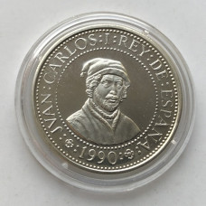 Серебряная испанская монета 500 песет