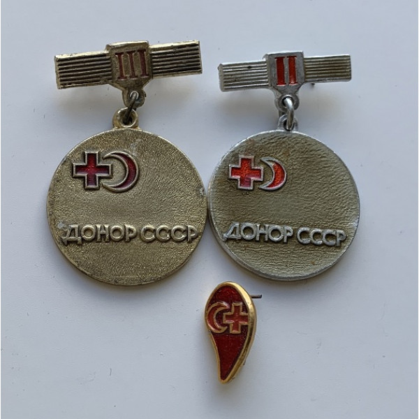 Значки донор СССР